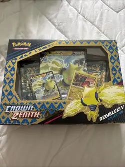 Pokemon TCG Crown Zenith Regieleki V Collection Box - Sealed - Brand New 820650851834 - Image 1