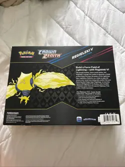 Pokemon TCG Crown Zenith Regieleki V Collection Box - Sealed - Brand New 820650851834 - Image 2