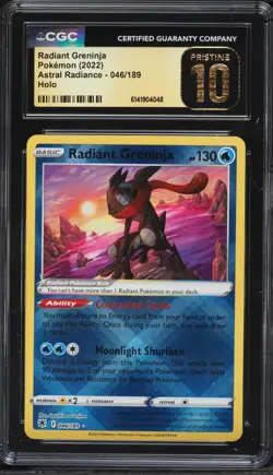 2022 Pokemon Astral Radiance Radiant Greninja #046 CGC 10 PRISTINE - Image 1