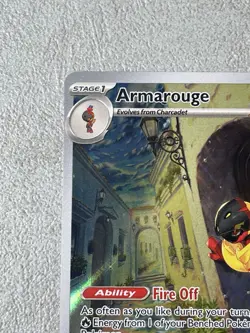 Pokemon TCG Armarouge 203/198 Scarlet Violet Base Illustration Rare NM - Image 3