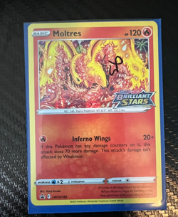 Moltres SWSH185 Pokemon SWSH Brilliant Stars Variant TCG Card NM - Image 4