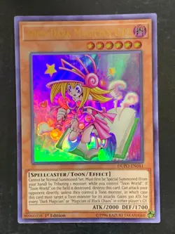 Toon Dark Magician Girl Ultra Rare Holo DUPO-EN041 1st Ed YuGiOh! [5] - Image 1