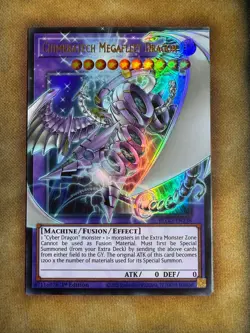Yugioh Chimeratech Megafleet Dragon BLGG-EN138 Ultra Rare Extended Art 1st NM - Image 1