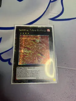 YuGiOh! Infernal Flame Banshee AGOV-EN043 Quarter Century Rare 1st Ed - Image 1