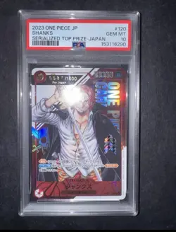 PSA10 Shanks OP01-120 Flagship Battle Prize For Japan ONE PIECE Japanese Serial - Image 1