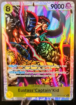 Eustass"Captain"Kid OP10-112 SR ONE PIECE Tcg Card Game NM YELLOW Reprint PK009A - Image 1