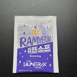 2026 McDonald's K-Pop Demon Hunters Huntrix Meal Ramyeon Seasoning collectable - Image 1