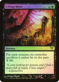 NM- FOIL MTG Killing Wave Avacyn Restored #111 Magic Card - Image 1