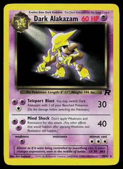 Pokemon Card - Dark Alakazam Team Rocket 18/82 Rare - Image 1