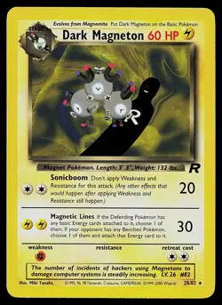 Pokemon Card - Dark Magneton Team Rocket 28/82 Rare - Image 1