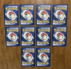 Gym Heroes Pokemon Mint Lot - 10 Cards Vintage WOTC Surge Erika Brock Sabrina - Image 2