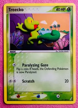 Treecko 67/100 Non Holo | EX Crystal Guardians | 2006 Pokemon TCG Card | NM - Image 1