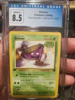 Grimer 57/82 1st Edition Team Rocket Pokemon Card - Image 1