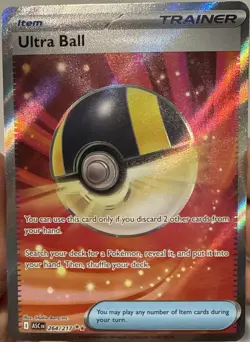 Pokemon Ultra Ball 264/217 Ultra Rare Holo Full Art Trainer Item Card - Image 1
