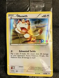 Toys R Us Promo Holo 3-Card Lot English Meowth Clefairy Stufful + free Mewtwo - Image 4