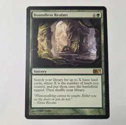 Wizards of the Coast MTG Boundless Realms Rare Green Sorcery M13 EN 162 - Image 1