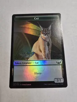 Cat Wizard Double-Sided Token Streets of New Capenna Foil - Image 1
