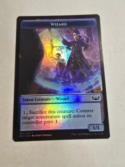 Cat Wizard Double-Sided Token Streets of New Capenna Foil - Image 2