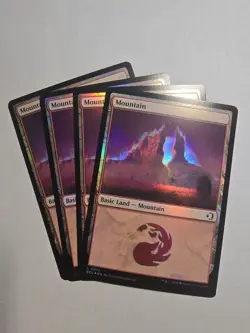 Foil Mountain (272) X4 M/NM Magic: The Gathering MTG Lorwyn Eclipsed - Image 1