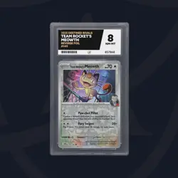 Pokemon ACE 8 NM-MT Team Rockets Meowth Rev Foil 149/182 Destined Rivals 2025 - Image 1