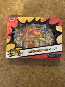 3 Pokemon TCG Ascended Heroes Mega ex Box Bundle Feraligatr Emboar Meganium New - Image 2