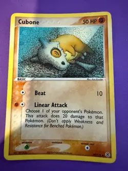 Pokemon TCG Cubone EX FireRed & LeafGreen 60/112 Holo Energy Reverse Holo - Image 1