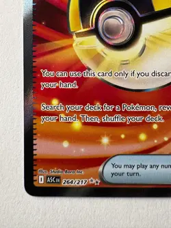 Ultra Ball 264/217 – Pokemon ME Ascended Heroes Ultra Rare Full Art Holo Trainer - Image 5