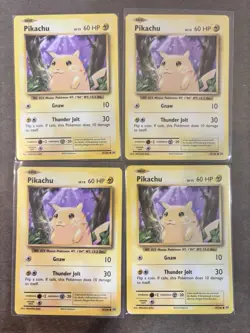 Pikachu 35/108 (4x) Regular Playset Lot Pokemon XY Evolutions Pokemon TCG NM/LP - Image 1