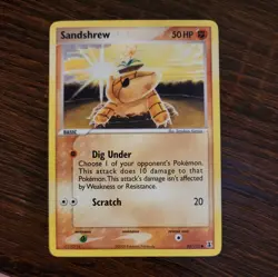 Pokemon Sandshrew Delta Species 82/113 Vintage NMU - Image 1