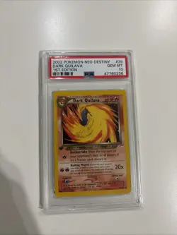 2000 PSA 10 Dark Quilava 1st Edition 39/105 Uncommon Neo Destiny Pokemon WOTC - Image 1