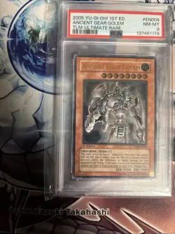 Ancient Gear Golem TLM-EN006 1st Edition Ultimate Rare Yugioh PSA 8 - Image 4