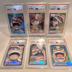 ONE PIECE PSA10 Lot Luffy Shanks Buggy Teach Robin Ivankov OP09 Alt Art Japan - Image 1