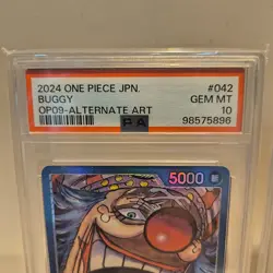 ONE PIECE PSA10 Lot Luffy Shanks Buggy Teach Robin Ivankov OP09 Alt Art Japan - Image 3