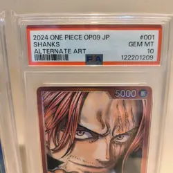 ONE PIECE PSA10 Lot Luffy Shanks Buggy Teach Robin Ivankov OP09 Alt Art Japan - Image 5