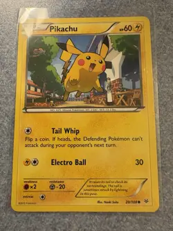 Pikachu 20/108 MP Roaring Skies English Pokemon Card TCG - Image 1