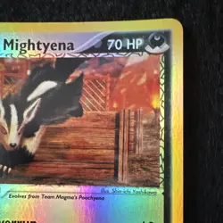 Nintendo Pokemon TCG Team Magma's Mightyena Holo Rare 21/95 70 HP EN 2004 - Image 2