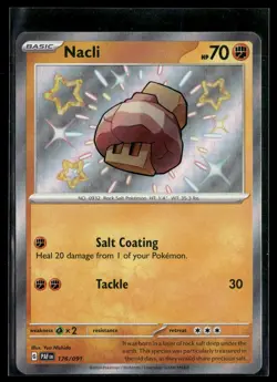 Nacli 176/091 Paldean Fates Shiny Rare Pokemon - Image 1