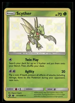 Scyther SV1/SV94 Hidden Fates Shiny Vault Rare Shiny Pokemon - Image 1