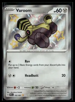 Varoom 192/091 Paldean Fates Shiny Rare Pokemon - Image 1