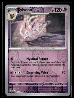 Sylveon 022/064 Shrouded Fable Reverse Holo Uncommon Pokemon - Image 1