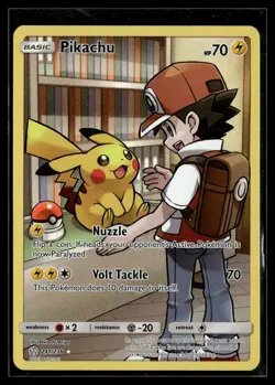 Pikachu 241/236 Cosmic Eclipse Secret Rare Pokemon - Image 1