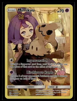 Mimikyu 245/236 Cosmic Eclipse Secret Rare Pokemon - Image 1