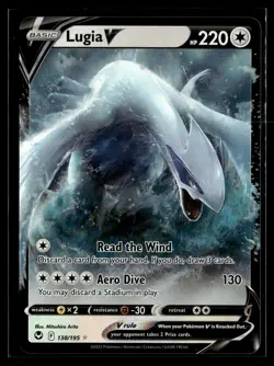 Lugia V 138/195 Silver Tempest Rare V Holo Pokemon - Image 1