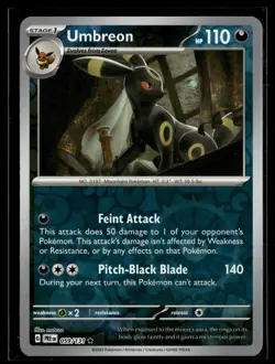 Umbreon 059/131 Prismatic Evolutions Reverse Holo Rare Pokemon - Image 1