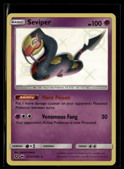 Seviper SV15/SV94 Hidden Fates Shiny Vault Rare Shiny Pokemon - Image 1