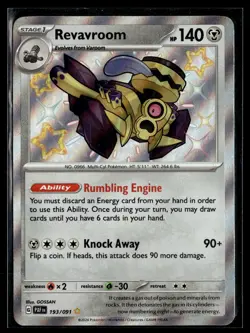 Revavroom 193/091 Paldean Fates Shiny Rare Pokemon - Image 1