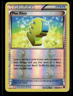Max Elixir 102/122 BREAKpoint Reverse Holo Uncommon Pokemon - Image 1