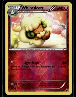 Whimsicott 71/124 Fates Collide Reverse Holo Uncommon Pokemon - Image 1