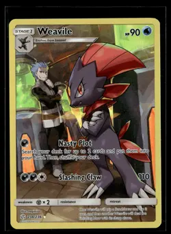 Weavile 238/236 Cosmic Eclipse Secret Rare Pokemon - Image 1