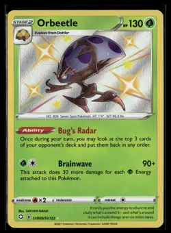 Orbeetle SV009/SV122 Shining Fates Shiny Vault Rare Shiny Pokemon - Image 1